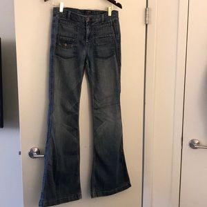 Seven for all mankind wide leg high waisted jean